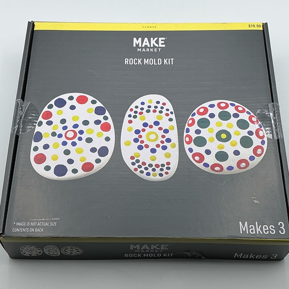 MAKE Market Rock Mold Kit - Colorful Craft Set